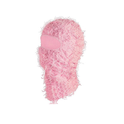 Knitted warm face mask