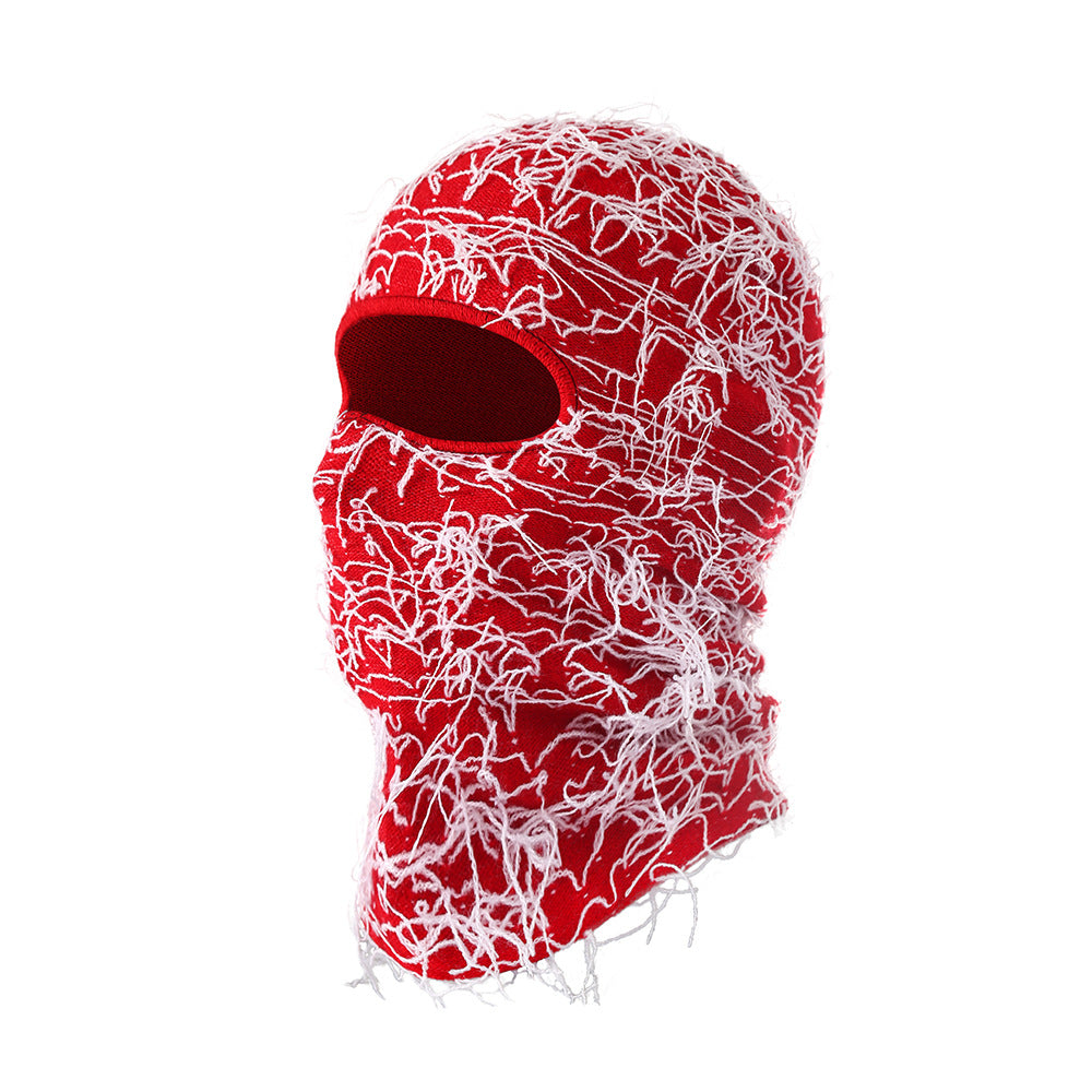Knitted warm face mask