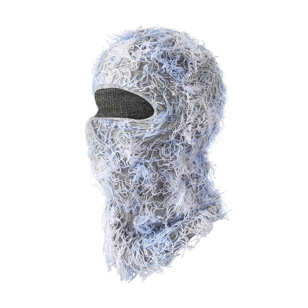 Knitted warm face mask