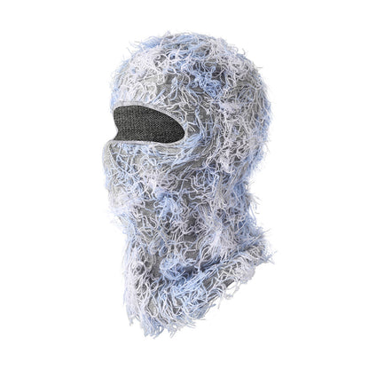 Knitted warm face mask