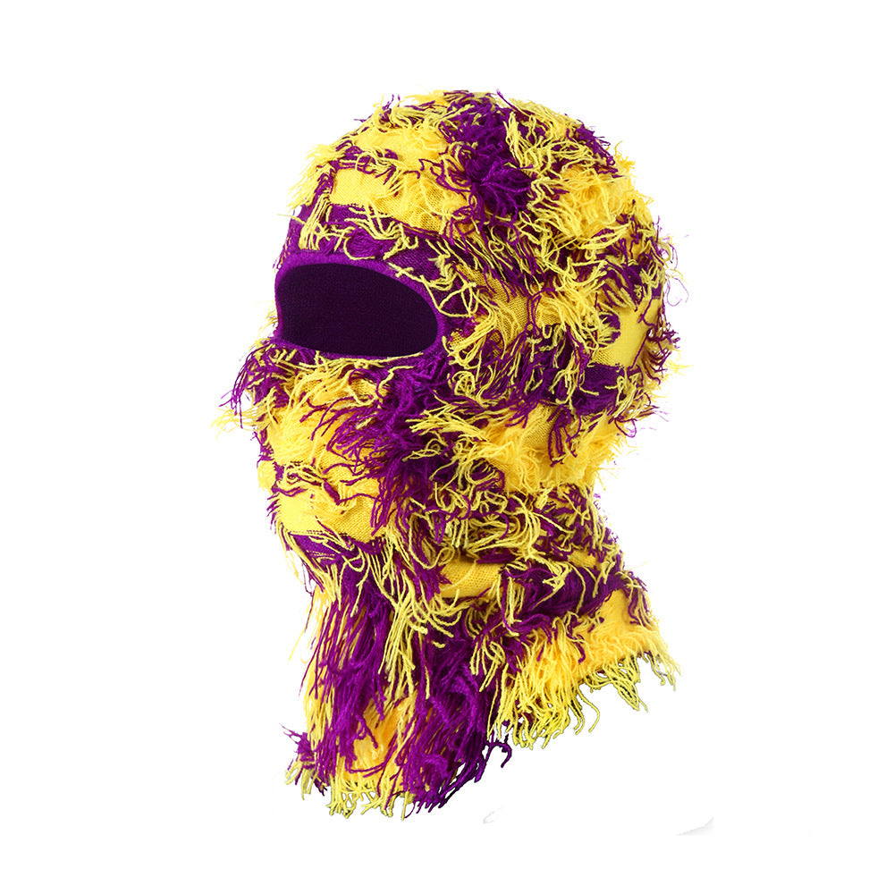 Knitted warm face mask