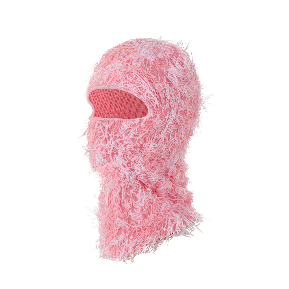 Knitted warm face mask