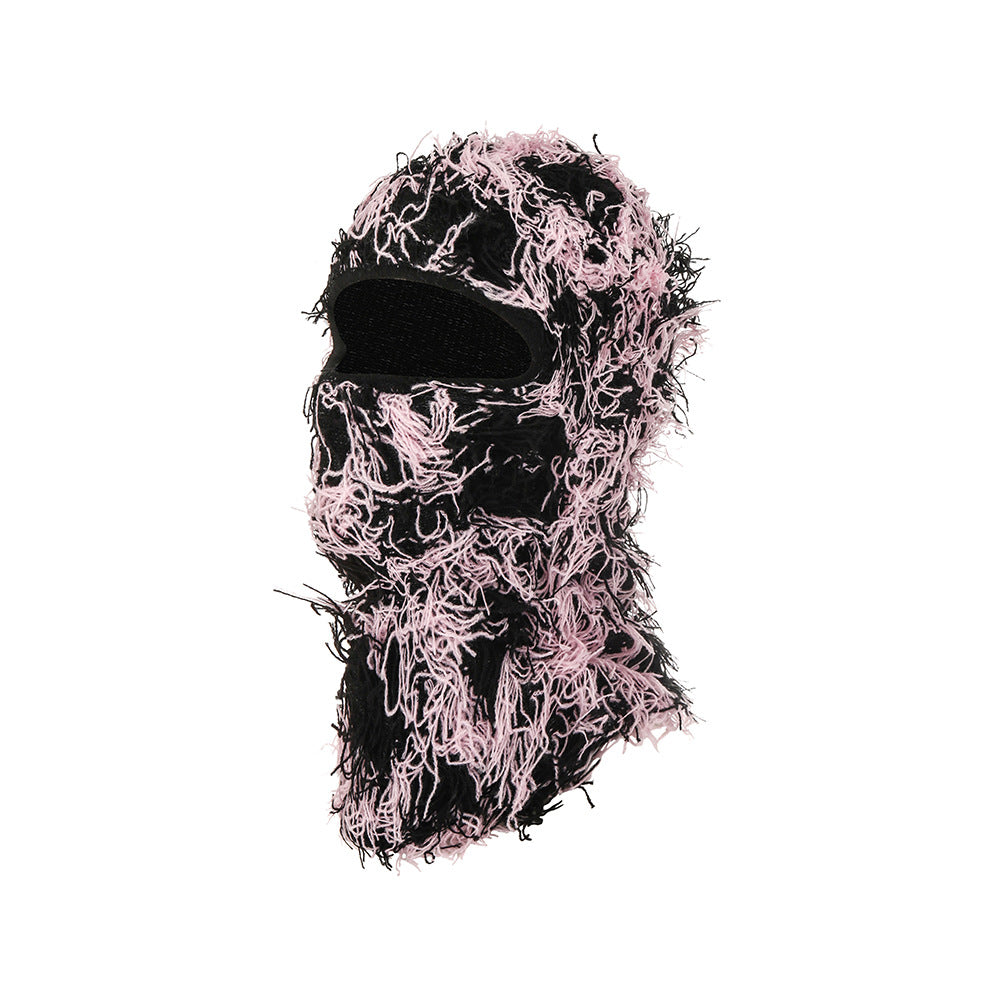 Knitted warm face mask