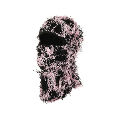 Knitted warm face mask