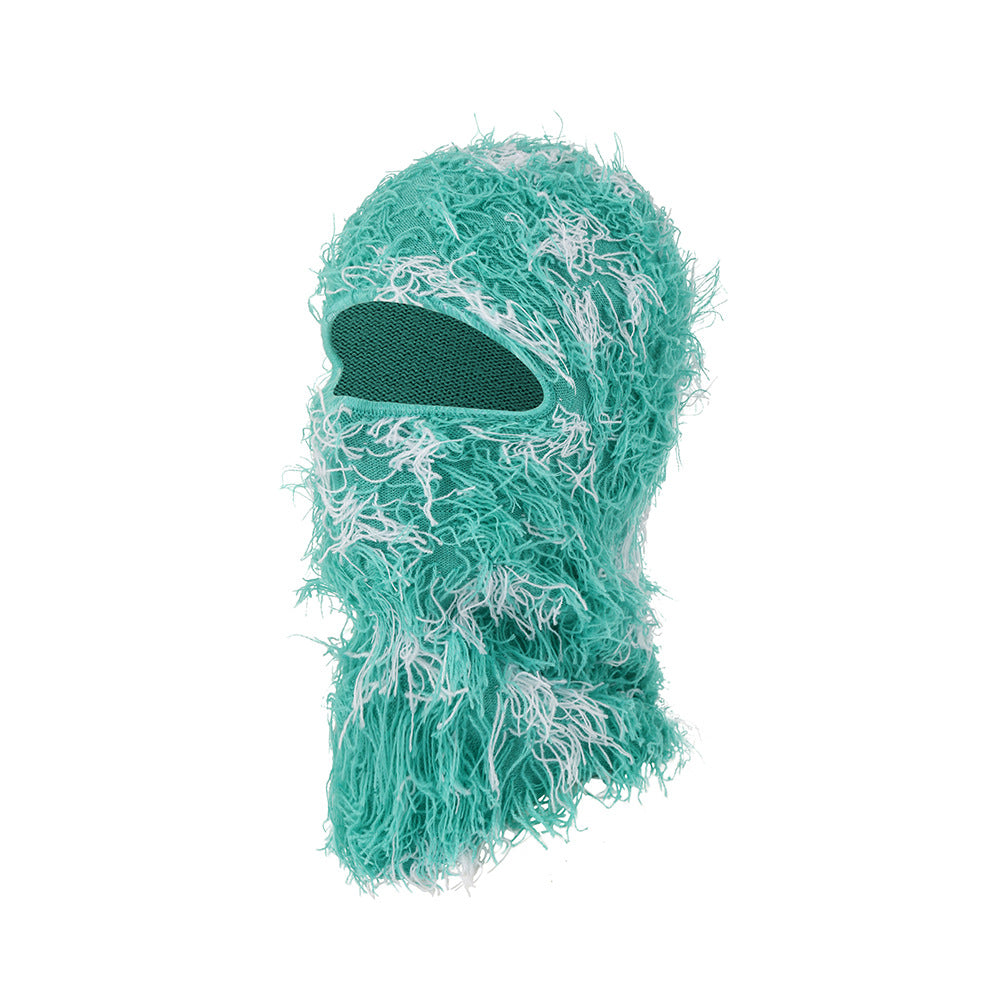 Knitted warm face mask