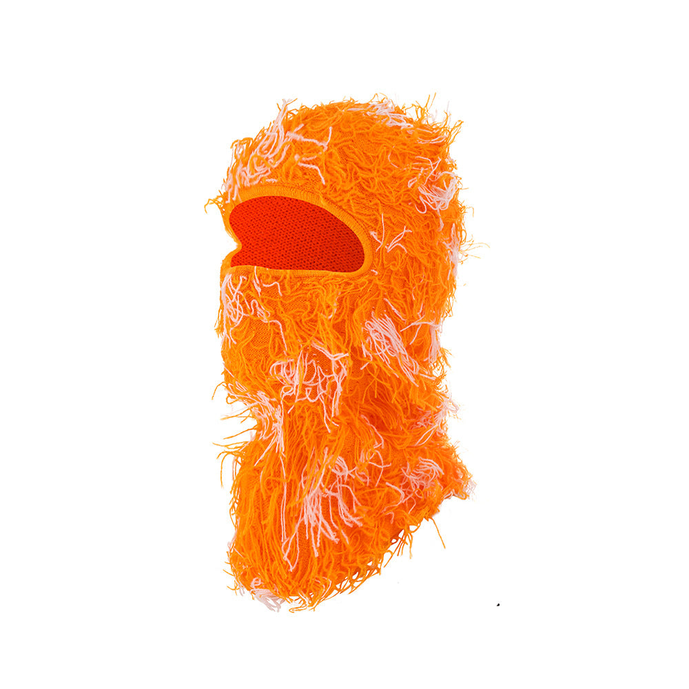 Knitted warm face mask