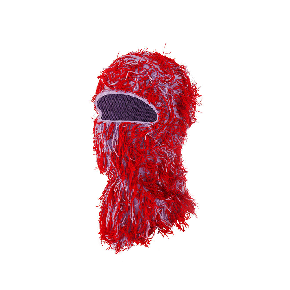 Knitted warm face mask