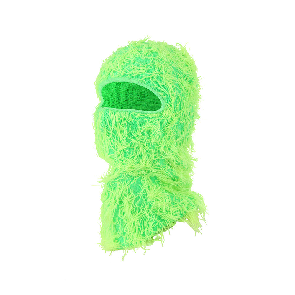 Knitted warm face mask