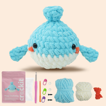 Knitted Whale Toy Craft Kit