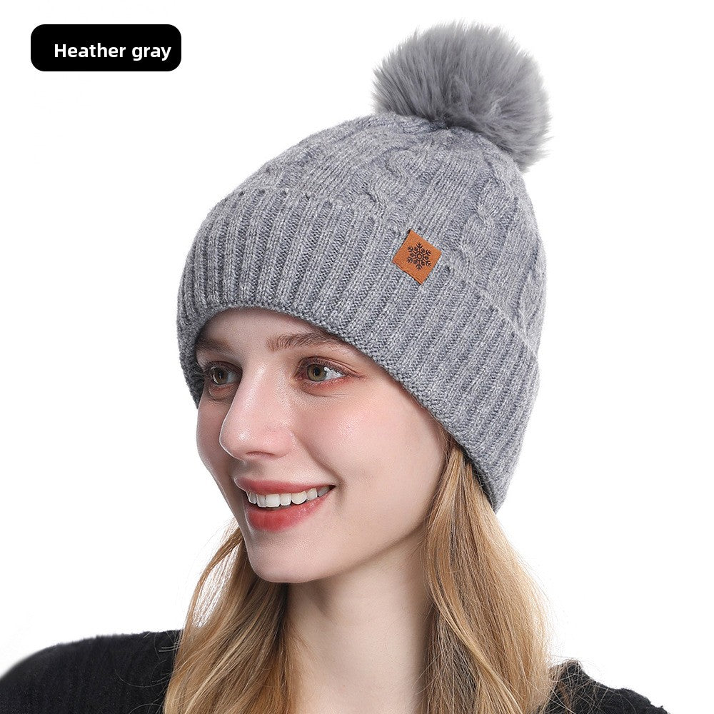Knitted Winter Hat Scarf Gloves Set