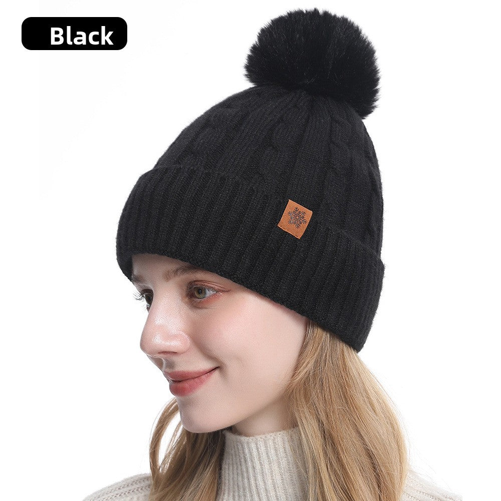Knitted Winter Hat Scarf Gloves Set