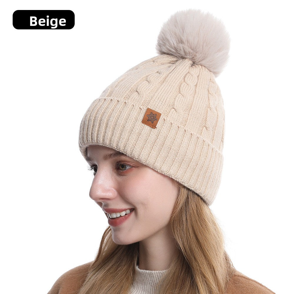 Knitted Winter Hat Scarf Gloves Set