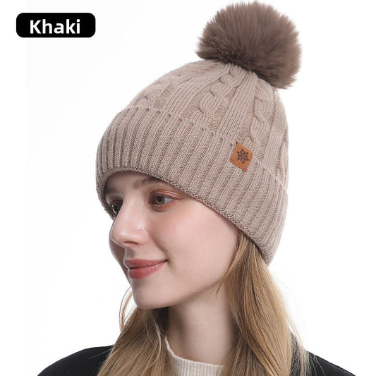 Knitted Winter Hat Scarf Gloves Set