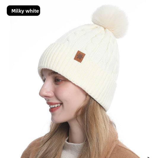 Knitted Winter Hat Scarf Gloves Set