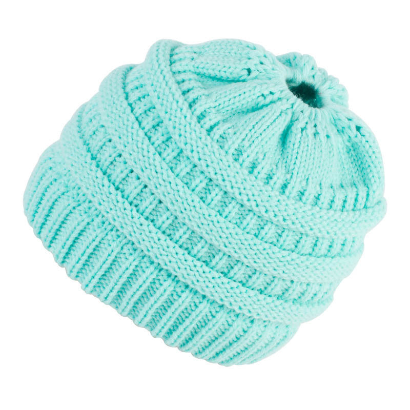 Knitted wool hat