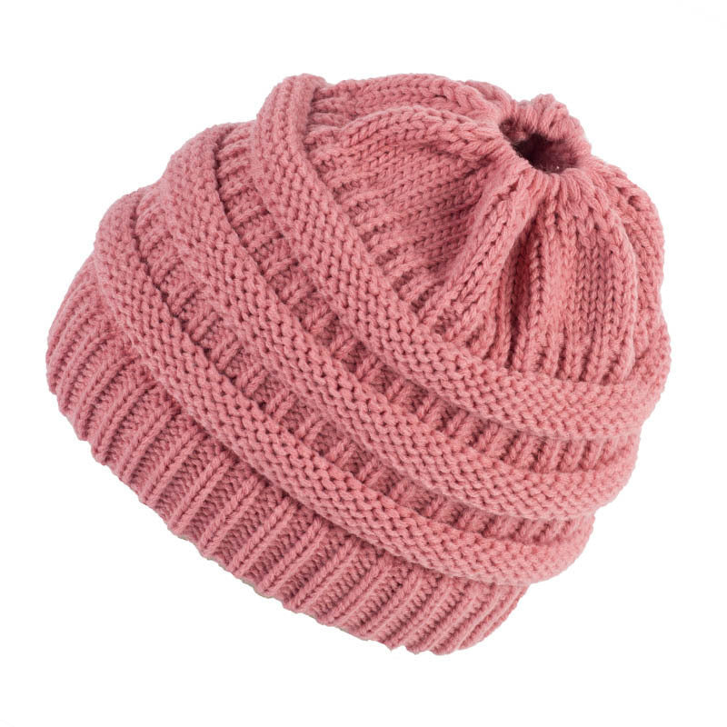 Knitted wool hat