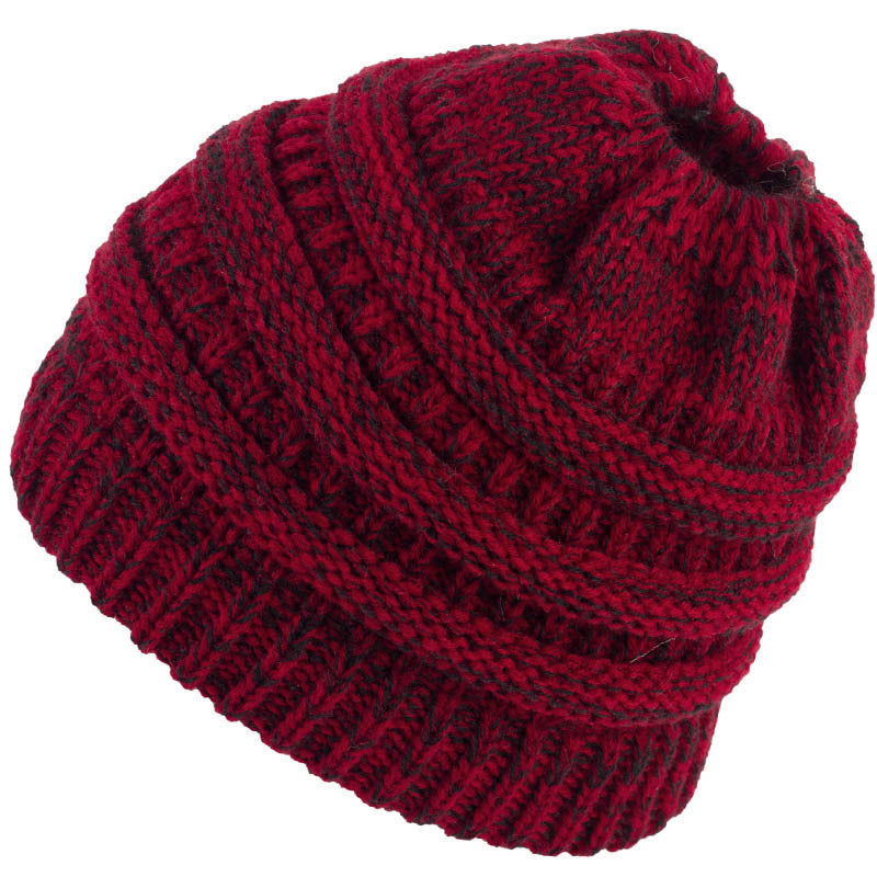 Knitted wool hat