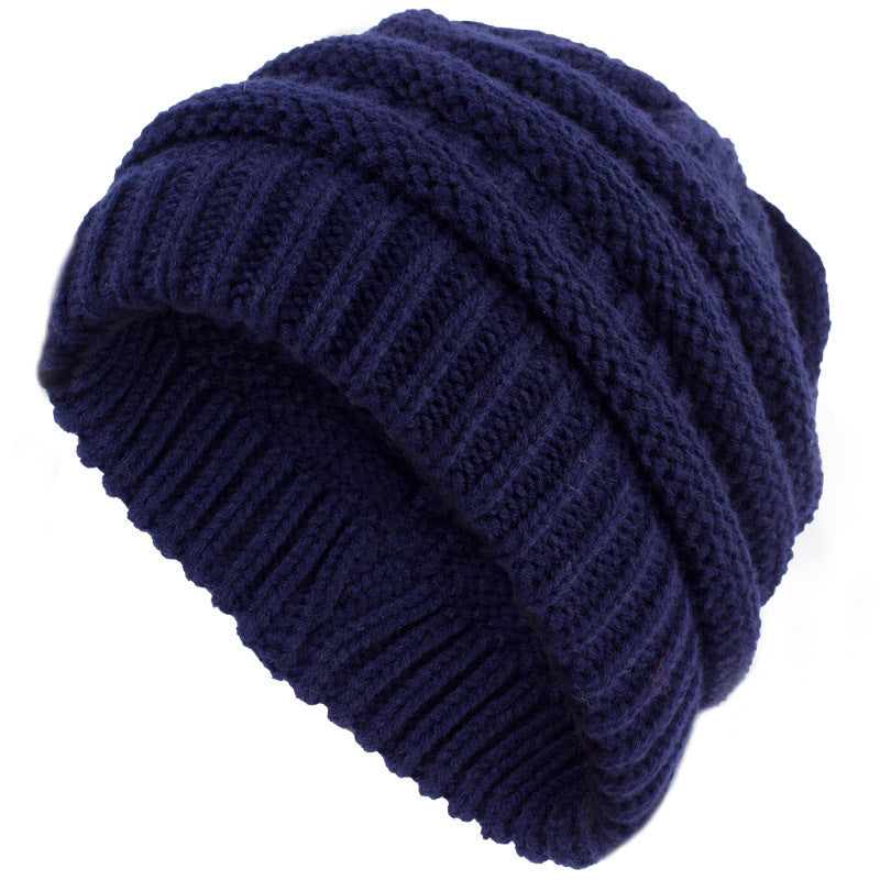 Knitted wool hat