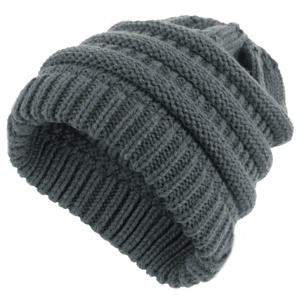 Knitted wool hat