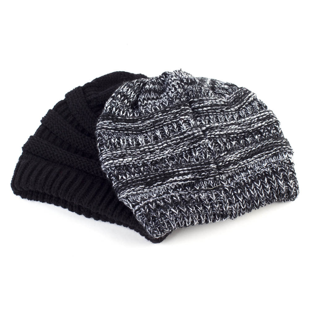Knitted wool hat