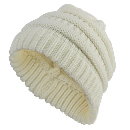 Knitted wool hat