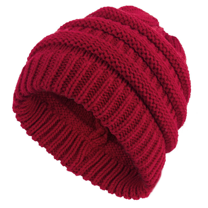 Knitted wool hat