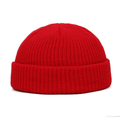 Knitted wool hat