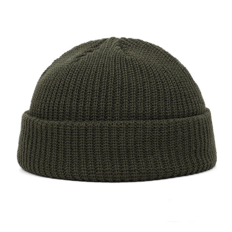 Knitted wool hat