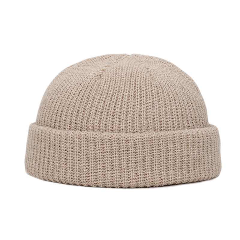 Knitted wool hat