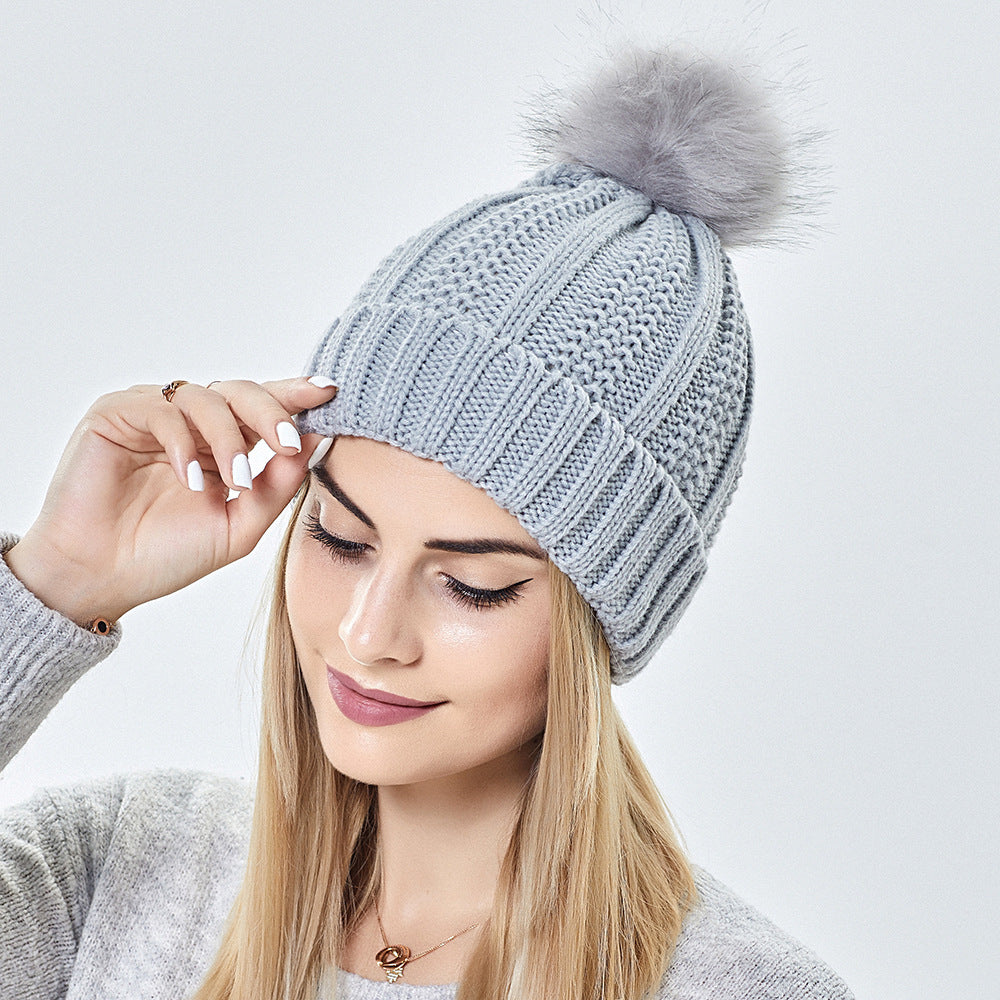 Knitted woolen hat