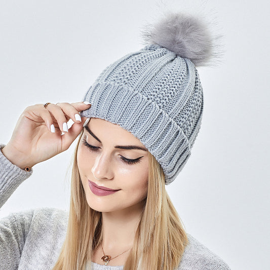 Knitted woolen hat