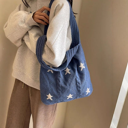 Knitted Woven Tote Bag