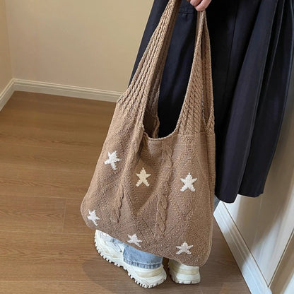 Knitted Woven Tote Bag