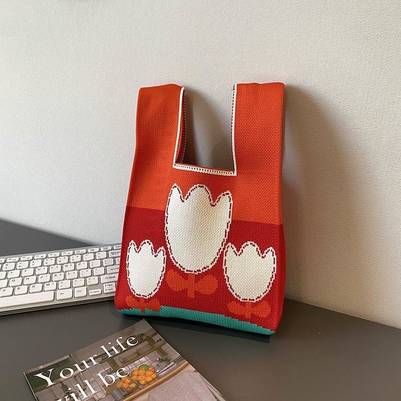 Knitted Wrist Handbag