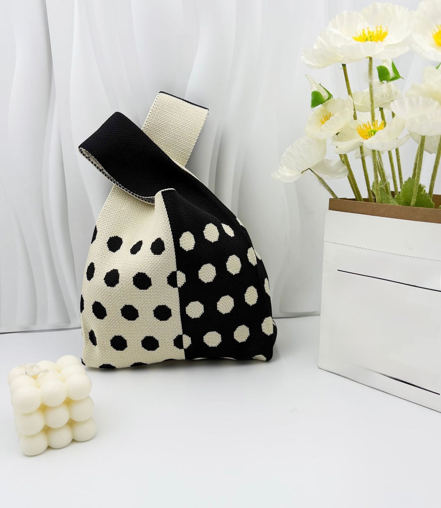 Knitted Wristlet Handbag