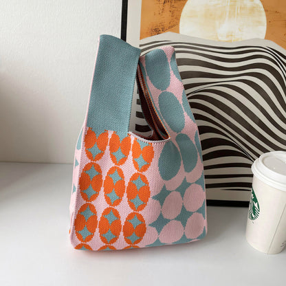 Knitted Wristlet Handbag