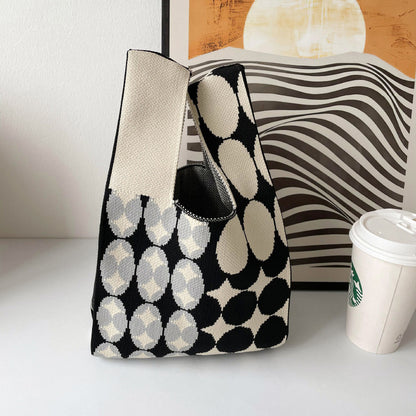 Knitted Wristlet Handbag