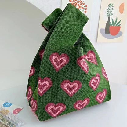 Knitted Wristlet Handbag