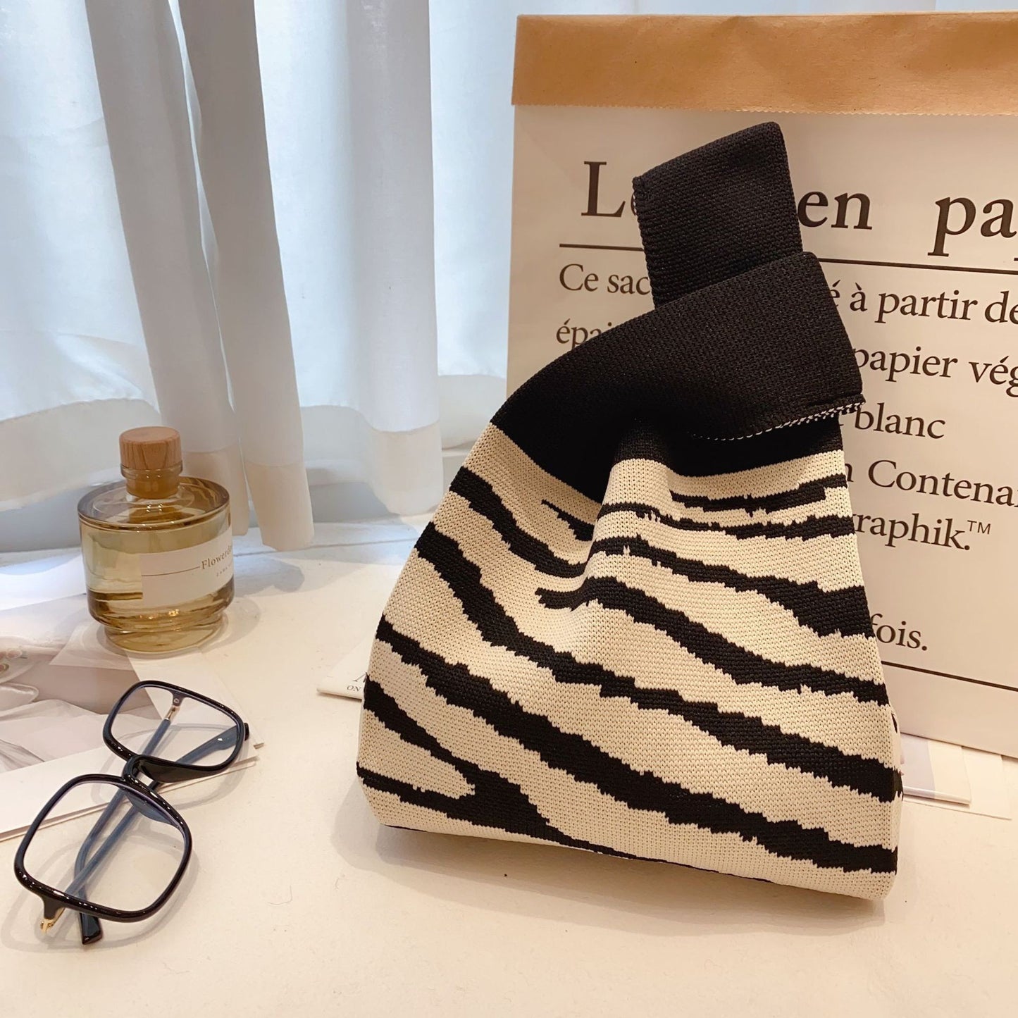 Knitted Wristlet Handbag