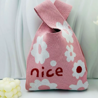 Knitted Wristlet Handbag