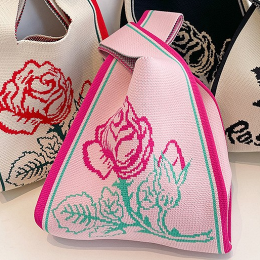 Knitted Wristlet Handbag