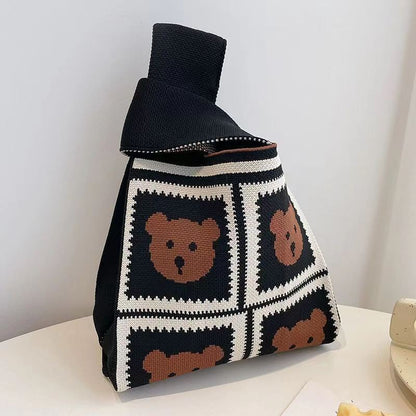 Knitted Wristlet Handbag