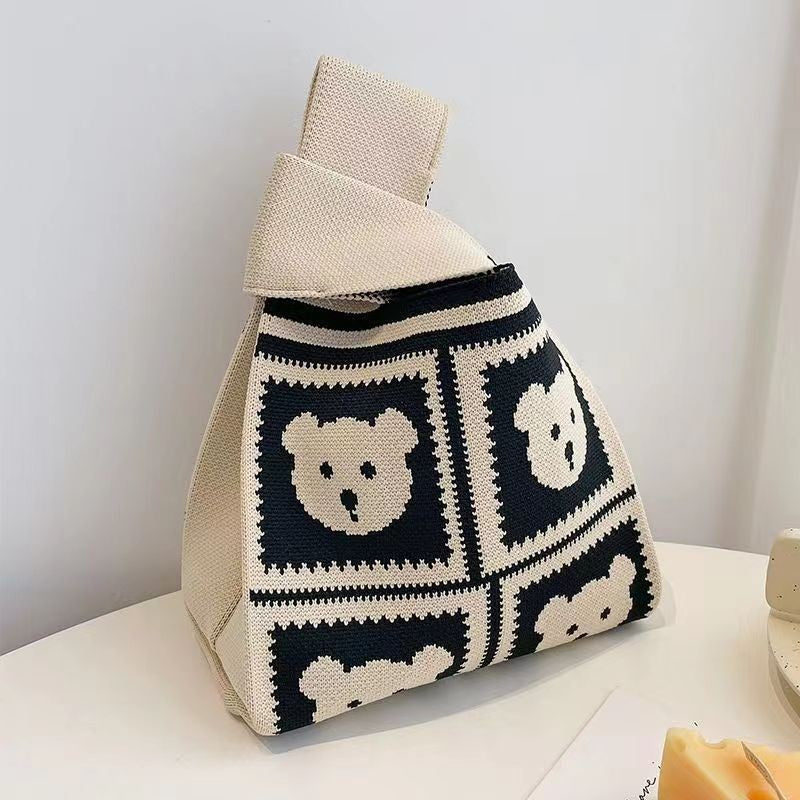 Knitted Wristlet Handbag