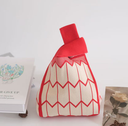 Knitted Yarn Bucket Bag