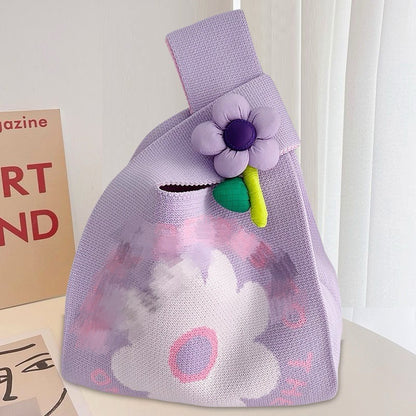 Knitted Yarn Bucket Bag