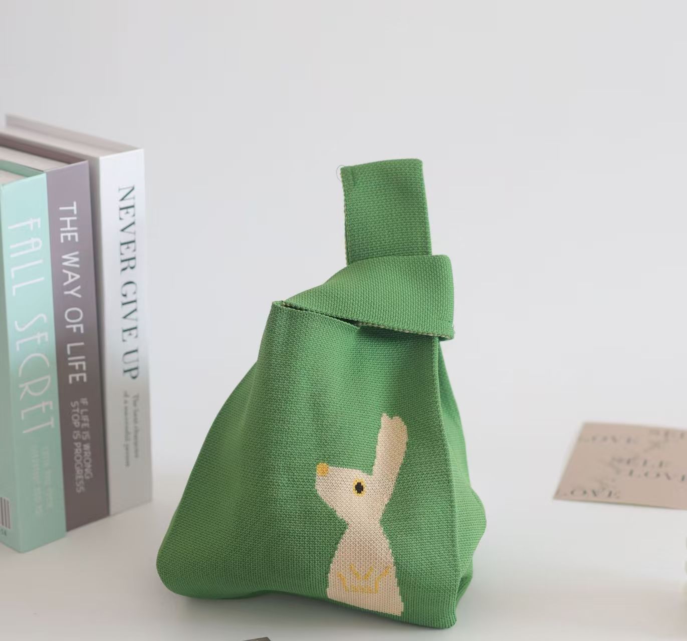 Knitted Yarn Bucket Bag