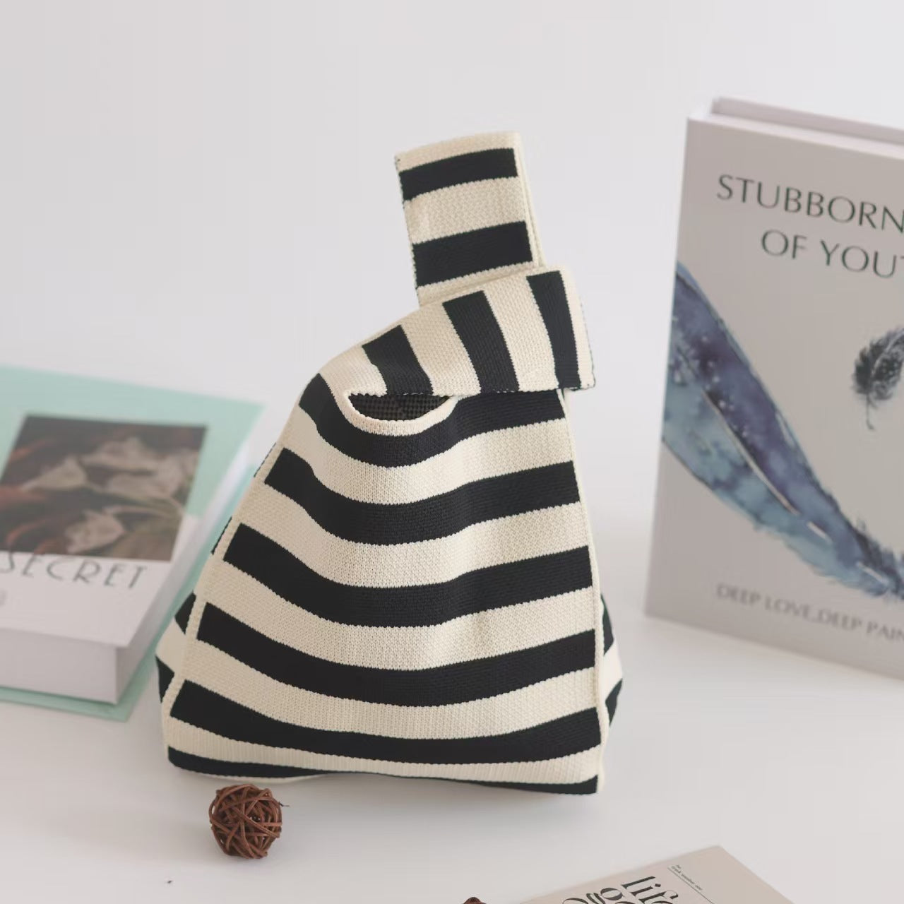 Knitted Yarn Bucket Bag