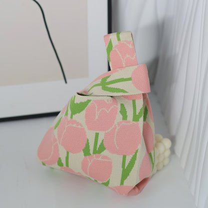 Knitted Yarn Bucket Bag