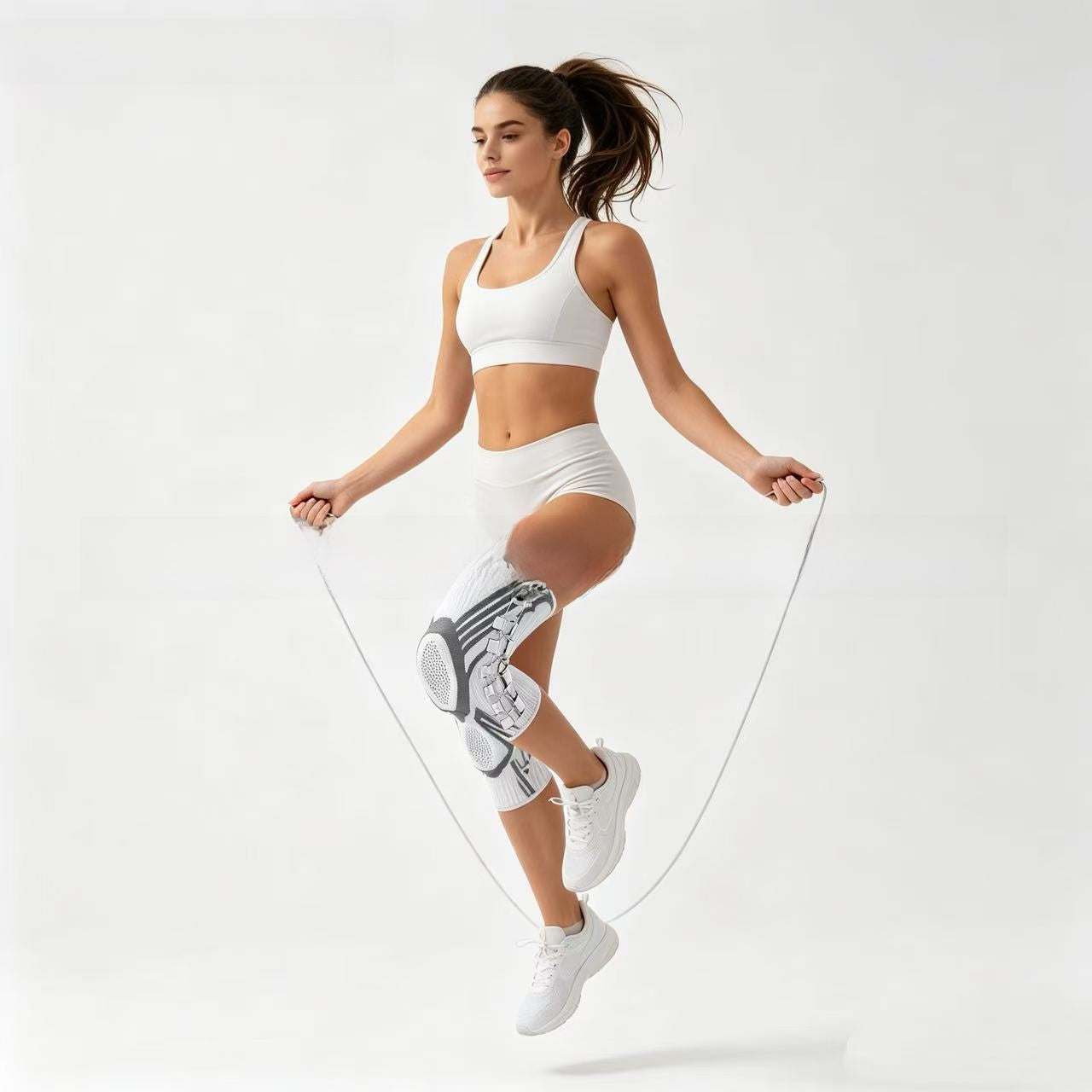 Knob-style knee brace