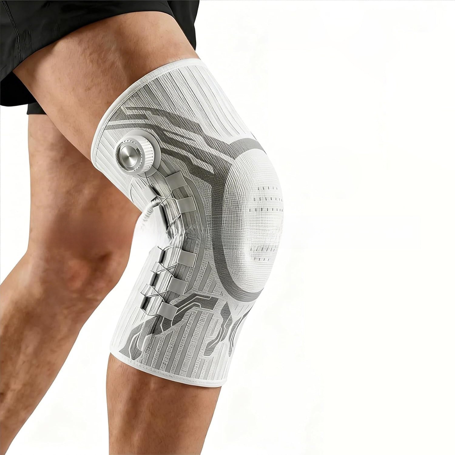 Knob-style knee brace